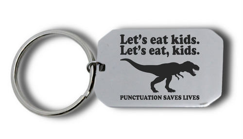 Punctuation Teacher Keyring (Optional engraving on back)