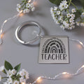 Rainbow Teacher Keyring