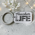 Teacher Life Engraved Keyring