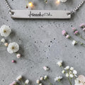 Teacher Life Horizontal Bar Pendant & Chain