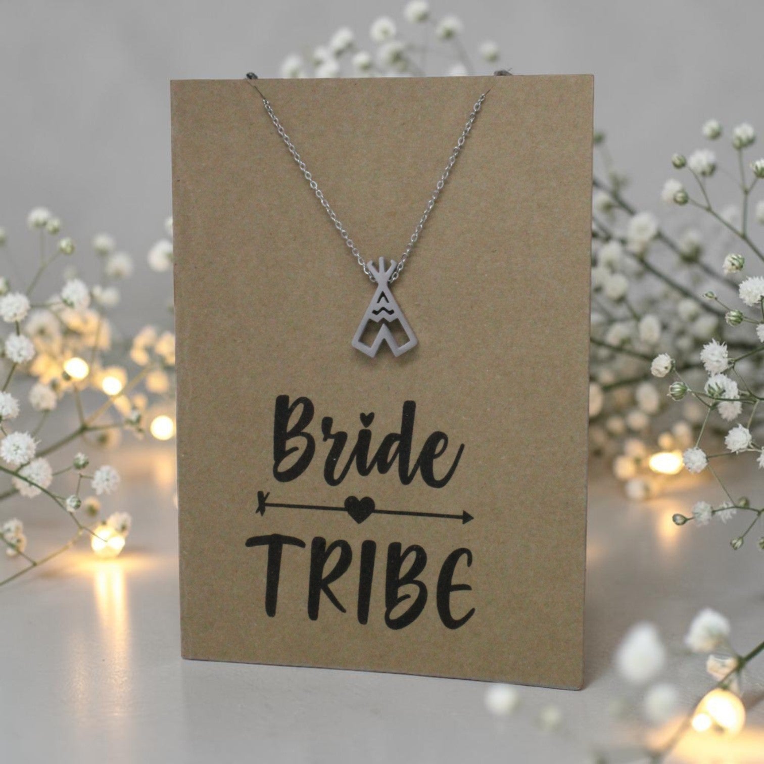Teepee Pendant & Chain - Card 34