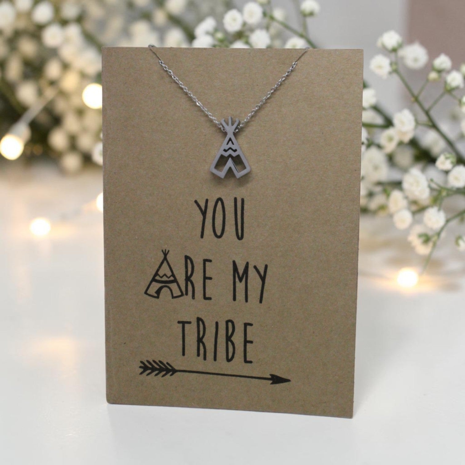 Teepee Pendant & Chain - Card 38