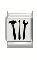 13mm Laser Engraved Charm - Tools