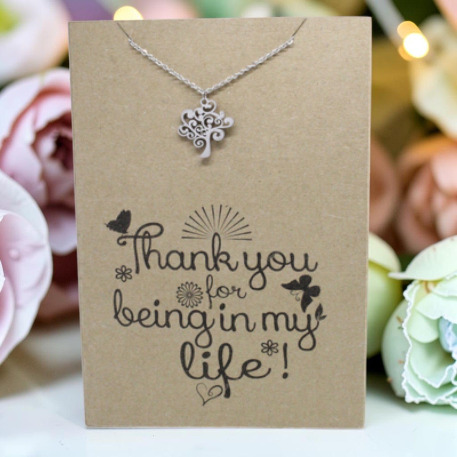 Tree Pendant & Chain - Card 226