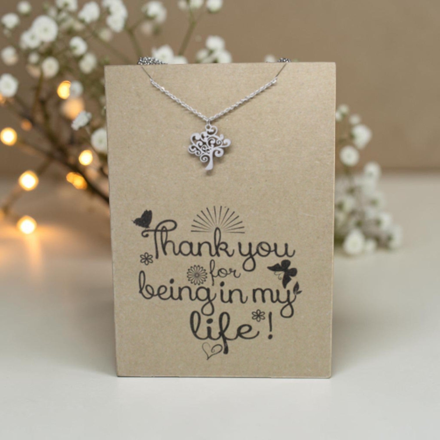 Tree Pendant & Chain - Card 226