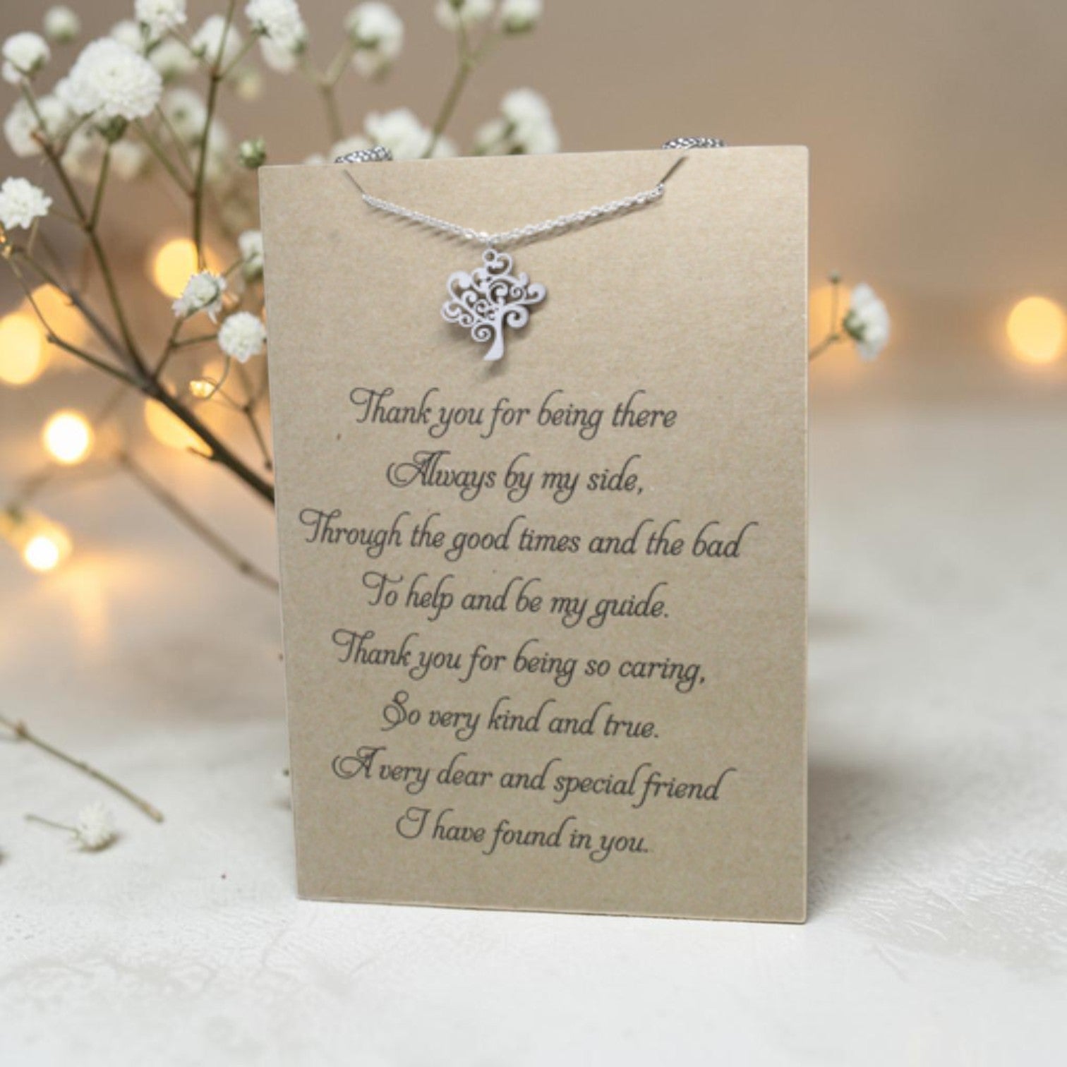 Tree Pendant & Chain - Card 231