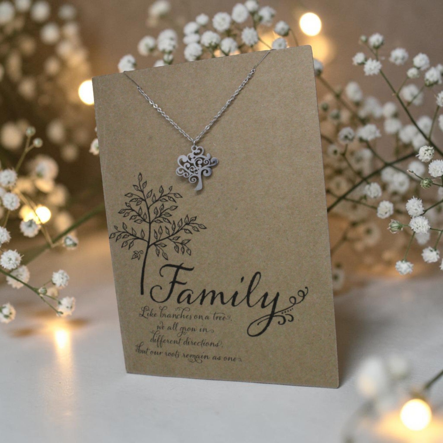 Tree Pendant & Chain - Card 25