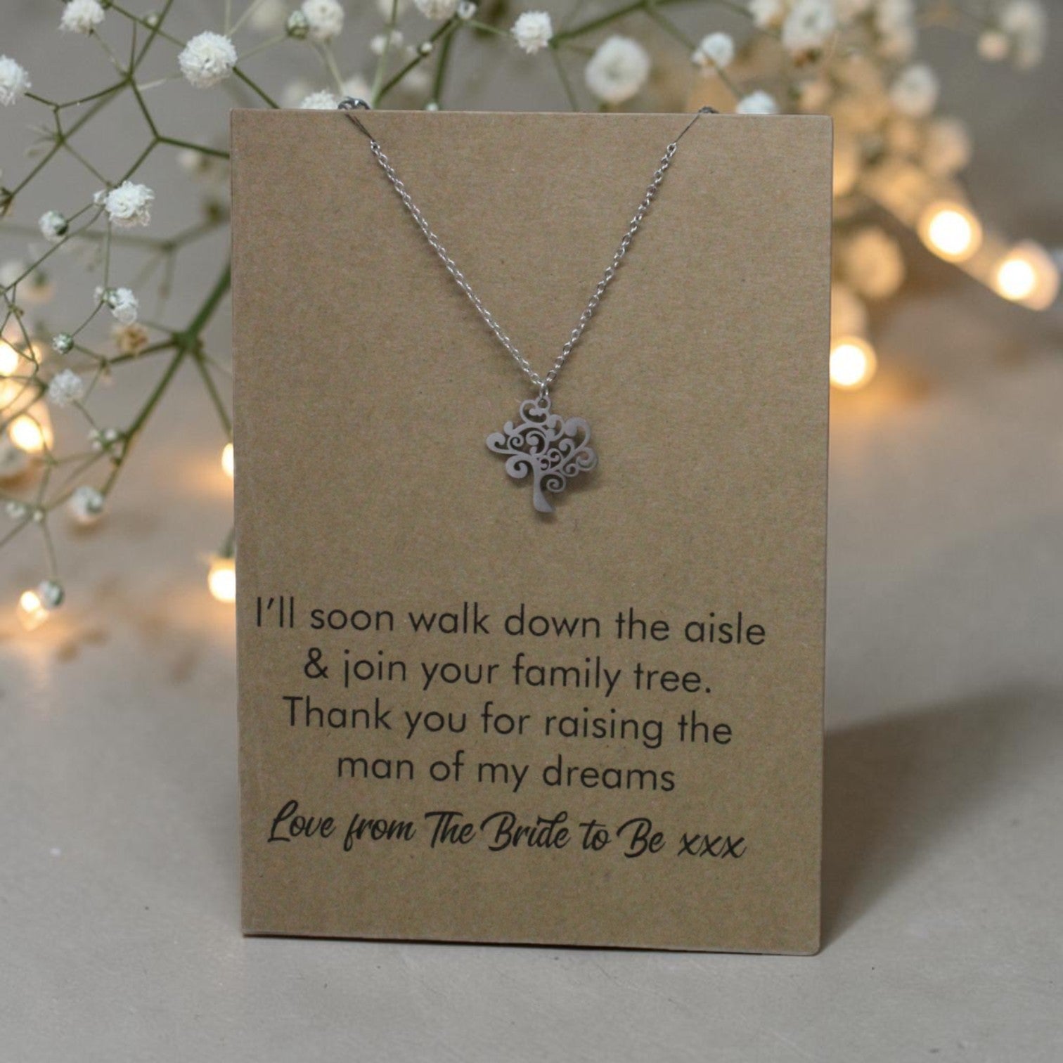 Tree Pendant & Chain - Card 40