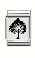 13mm Laser Engraved Charm - Tree