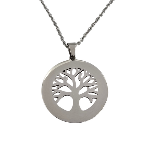 Custom Engraved Tree of Life Pendant and Chain
