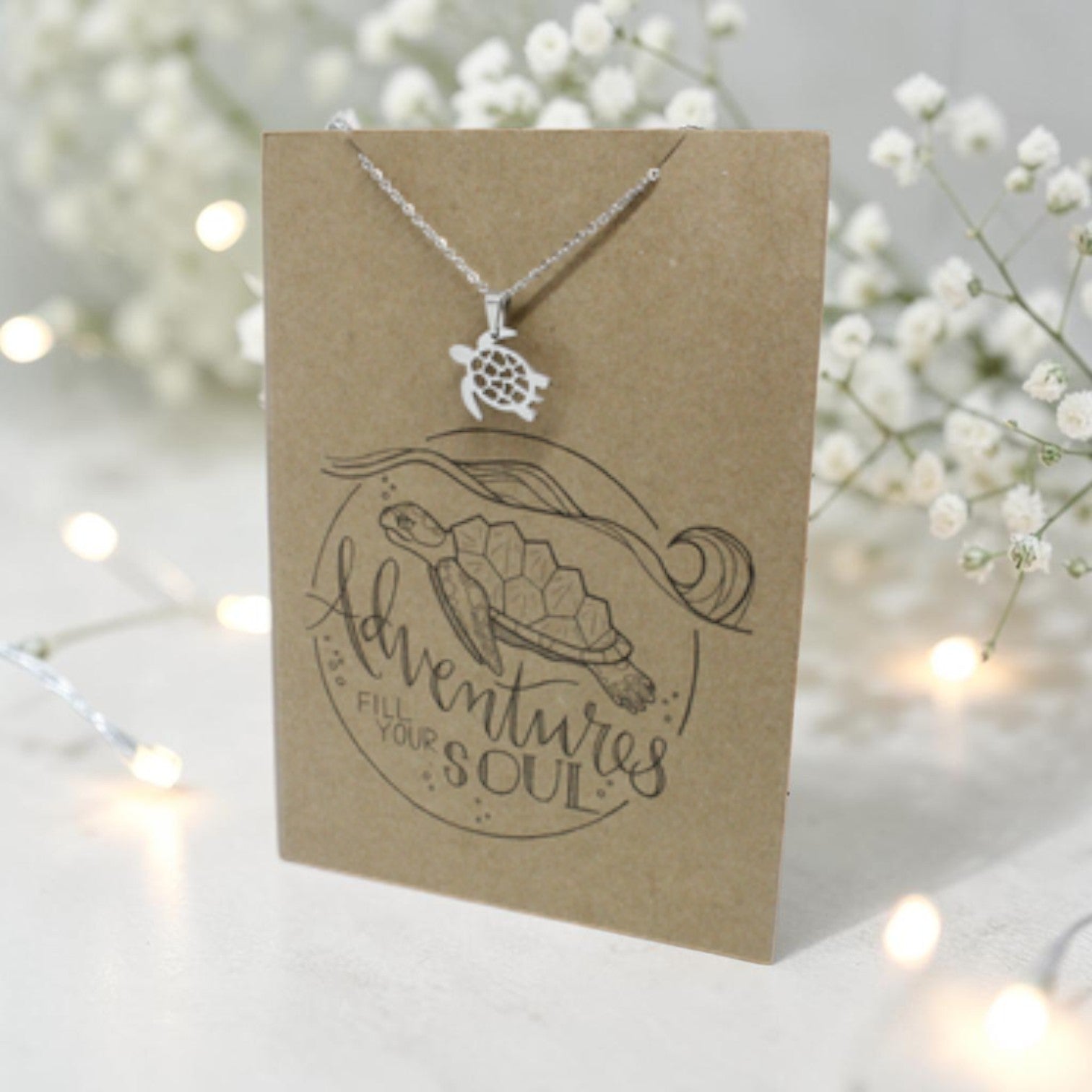 Turtle Pendant & Chain - Card 103