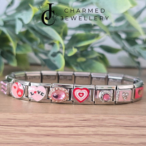 Full 9mm Charm Bracelet - 18 Charms of your choice