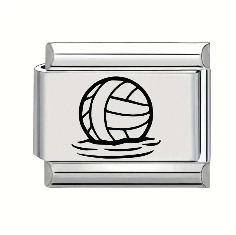 9mm Laser Engraved Charm - Waterpolo