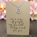 Wave Pendant & Chain - Card 205