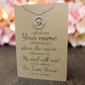 Wave Pendant & Chain - Card 212