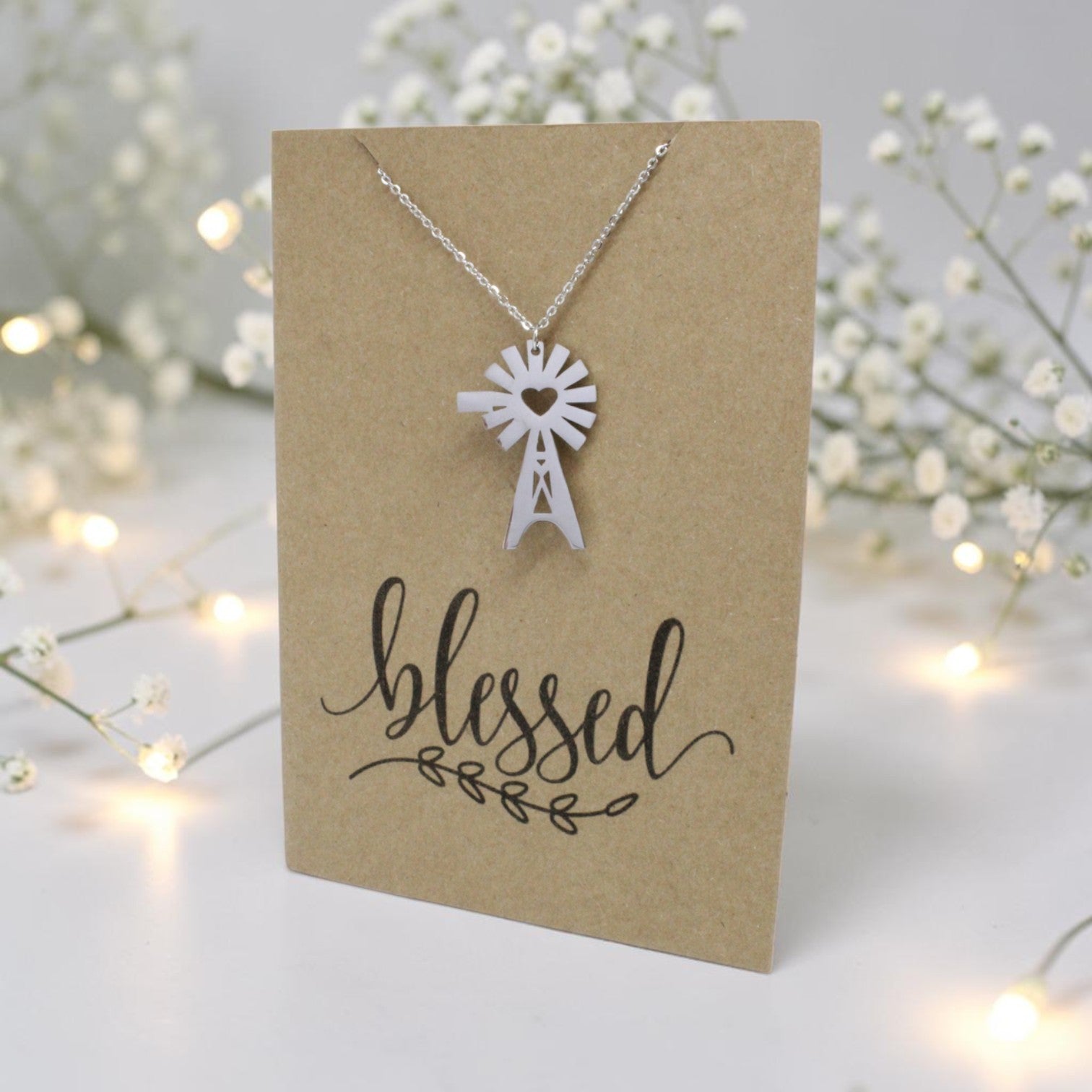 Windmill Pendant & Chain - Card 92