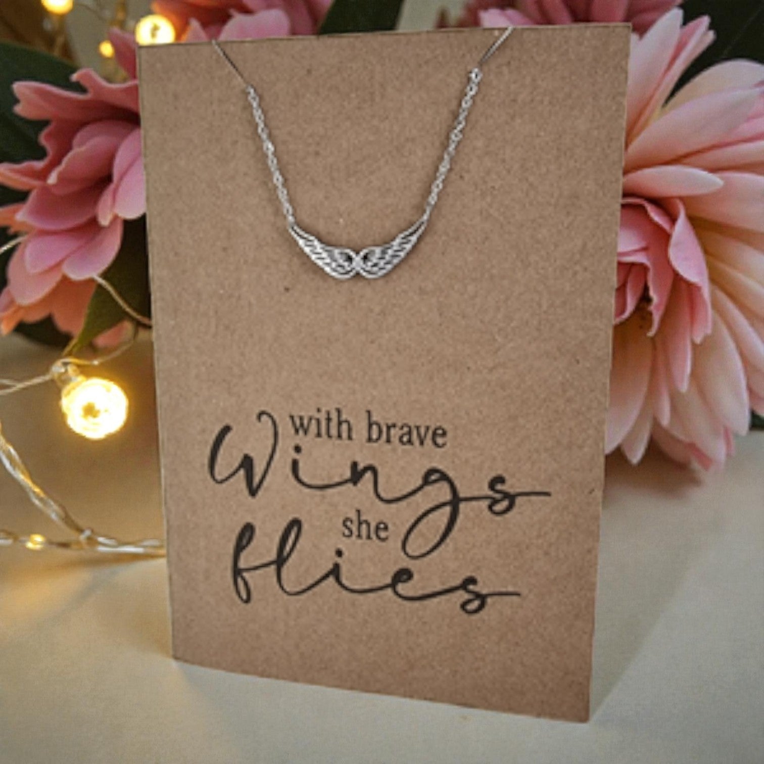 Wings Pendant & Chain - Card 398