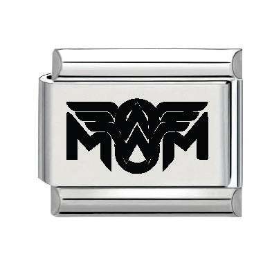 9mm Laser Italian Charm - Wonder Mom