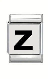 13mm Laser Italian Charm - Plain Letter Z