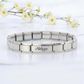 9mm Superlink Engraved Italian Charm Bracelet