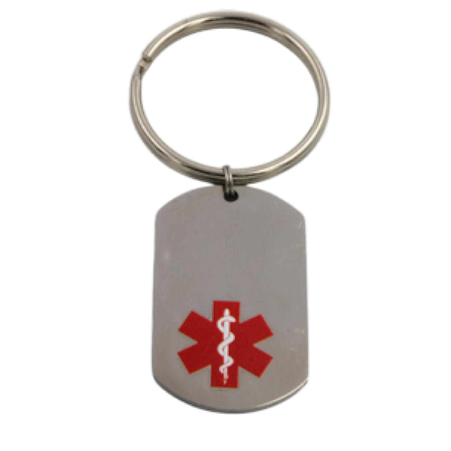Medical Alert Dog Tag Keyring