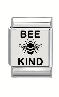 13mm Laser Engraved Charm - Bee Kind