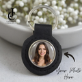 Large Snap Photo Keyring - Black