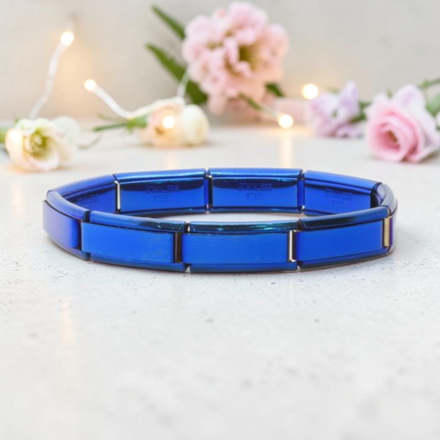 Superlink Italian Charm Bracelet - Blue