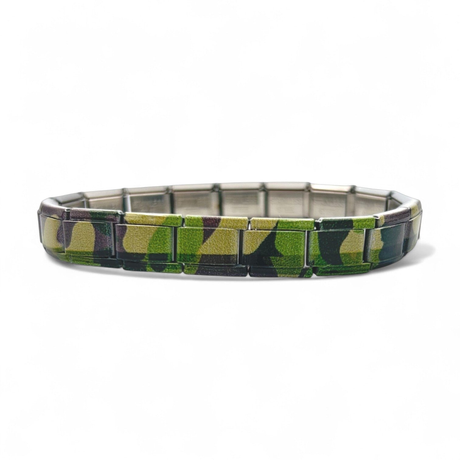 9mm Camo Italian Charm Starter Bracelet