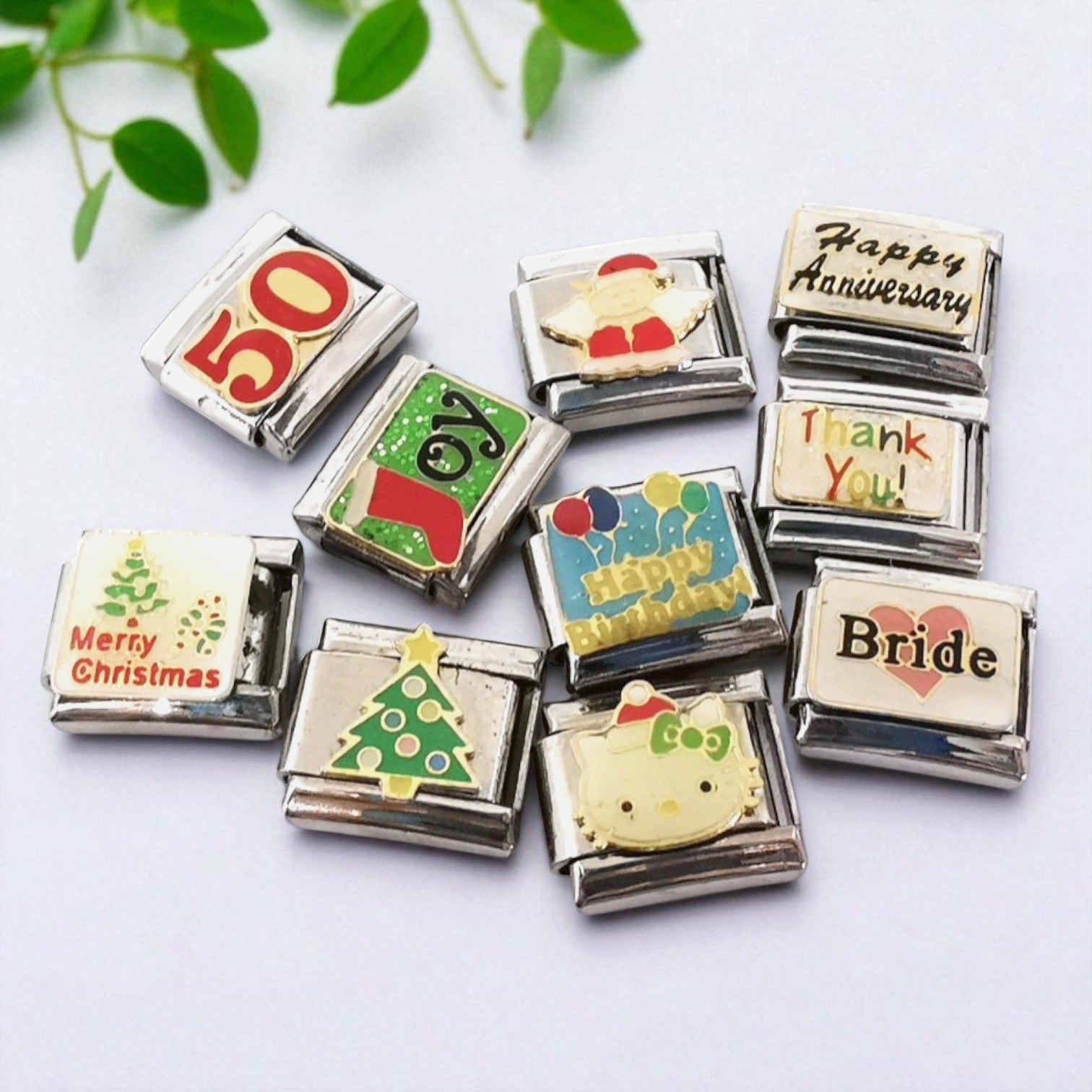 Surprise Pack 9mm Celebration Charms - 10 Mixed Charms