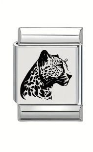 13mm Laser Engraved Charm - Cheetah