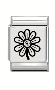 13mm Laser Engraved Charm - Daisy