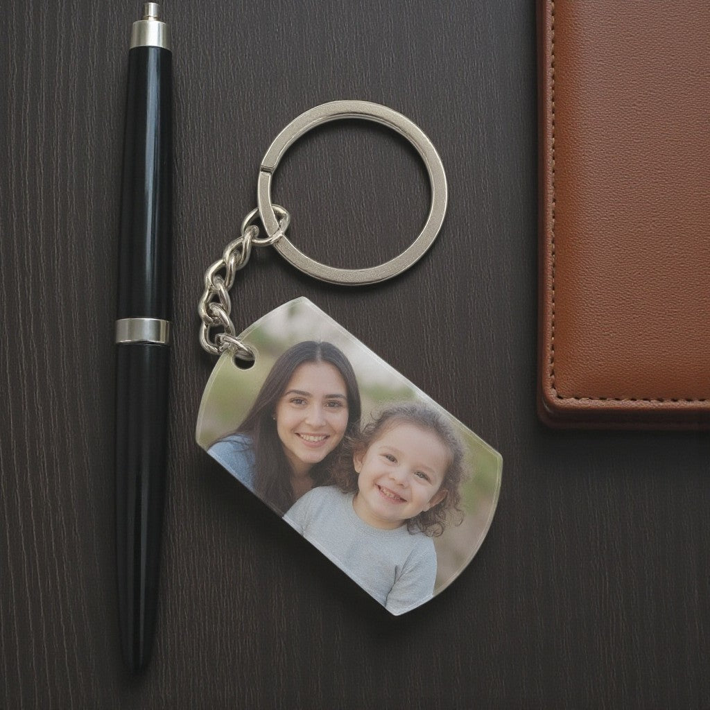 Printed Dog Tag Keyring