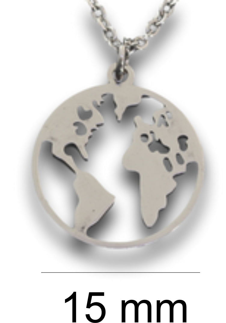 World Pendant & Chain - Card 45