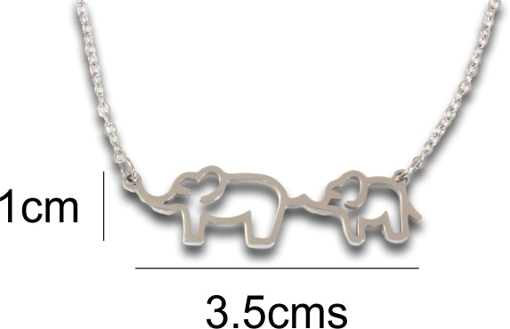 Elephants Pendant & Chain - Card 283