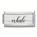9mm Laser Italian Charm - Exhale Superlink