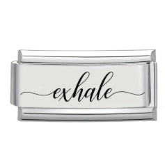 9mm Laser Italian Charm - Exhale Superlink