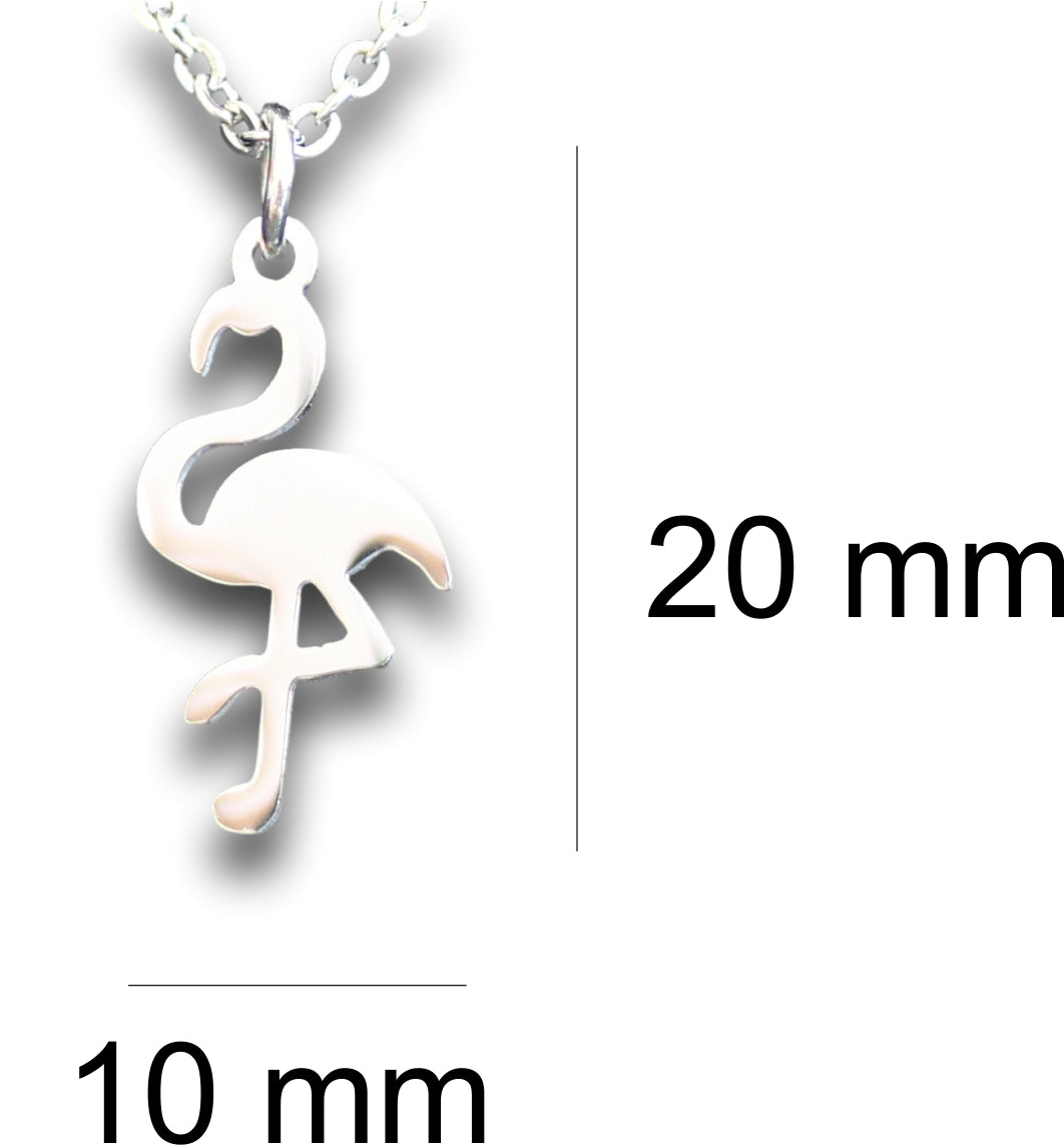 Flamingo Pendant & Chain - Card 135 (Click to personalize card)