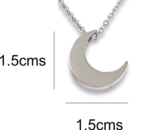 Moon Pendant & Chain - Card 464