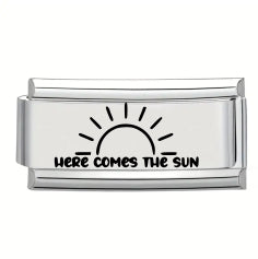 9mm Laser Italian Charm - Sun Superlink