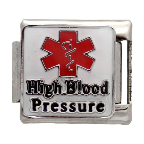 Medical Alert - High Blood Pressure 9mm Charm