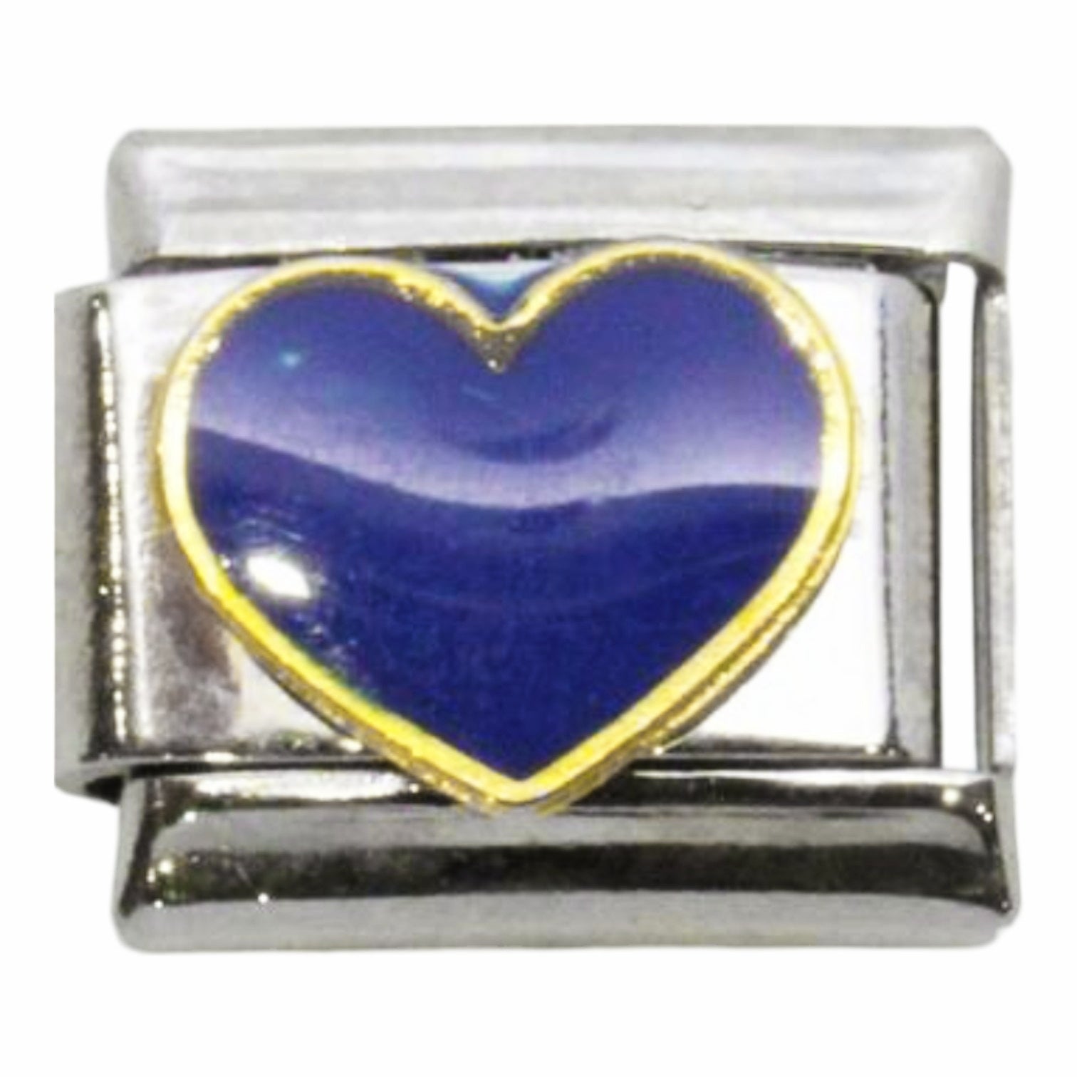 Blue Heart 9mm Charm