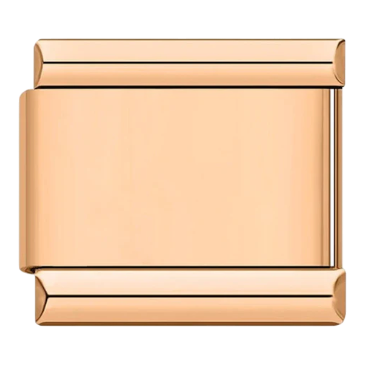 9mm Engraved Name/Word Italian charm (Rose Gold)