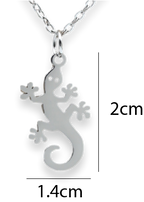 Lizard Pendant & Chain - Card 527