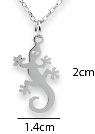 Lizard Pendant & Chain - Card 526