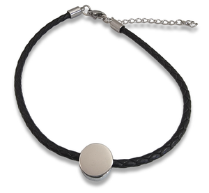Adjustable Rope Bracelet and Round Charm