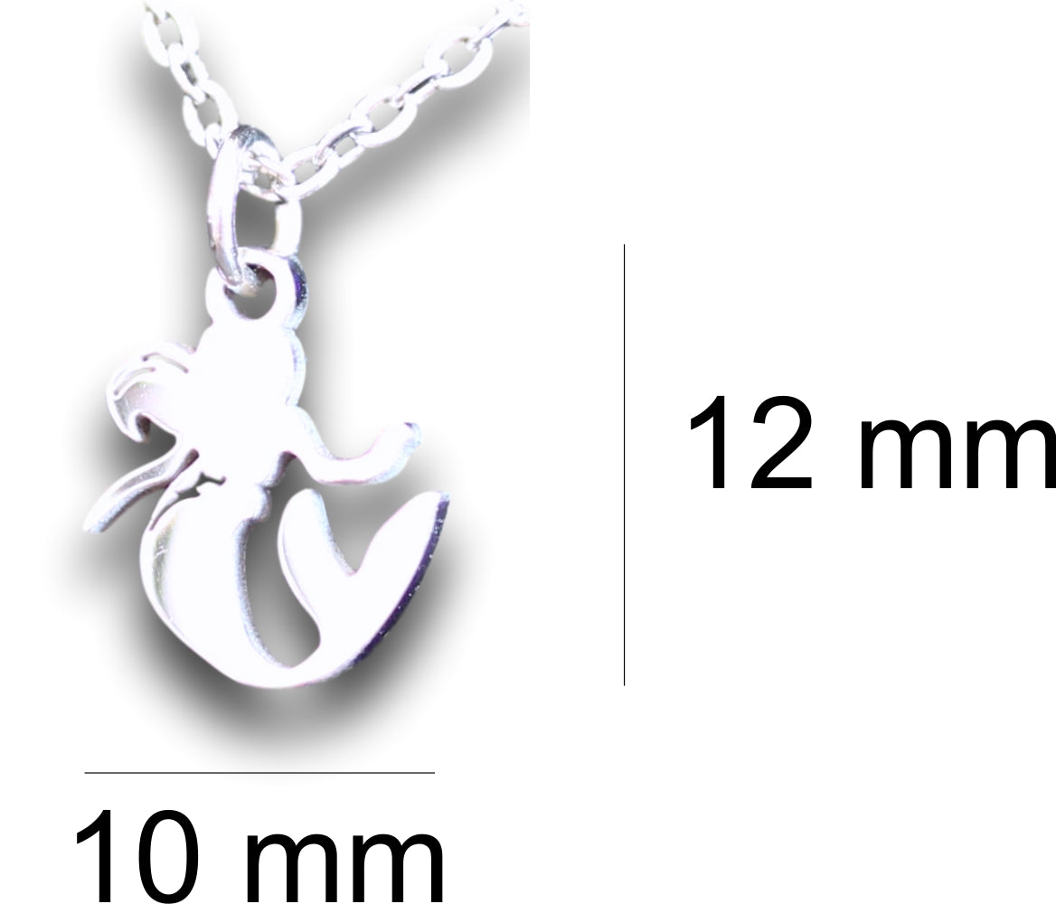 Mermaid Pendant & Chain - Card 156