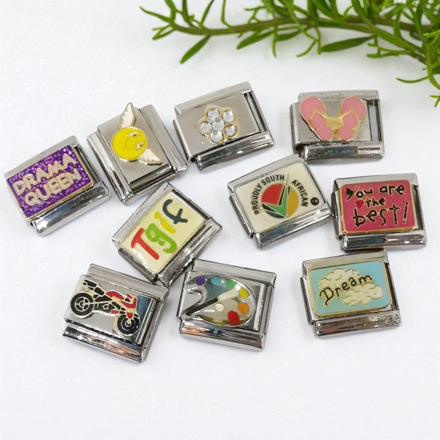 Surprise Pack 9mm Miscellaneous Charms - 10 Mixed Charms