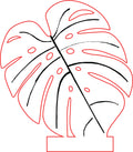 Monstera LED Night Light