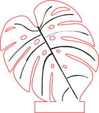 Monstera LED Night Light